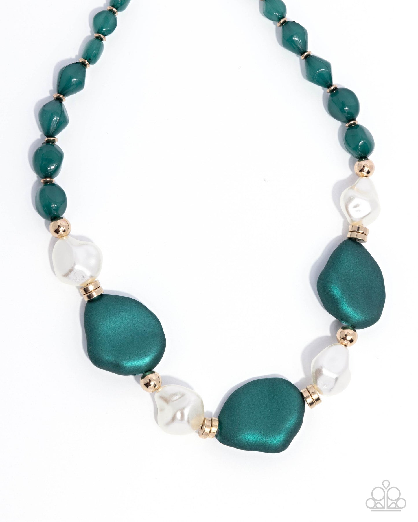 Forever Feature - Green - Paparazzi Accessories - Necklace