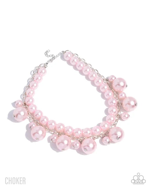 Sophisticated to the Max - Pink Pearl - Choker