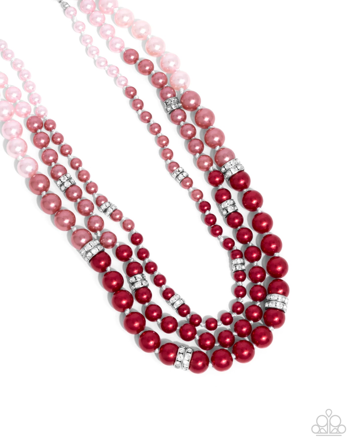 Ombre’ Ornament - Red Necklace