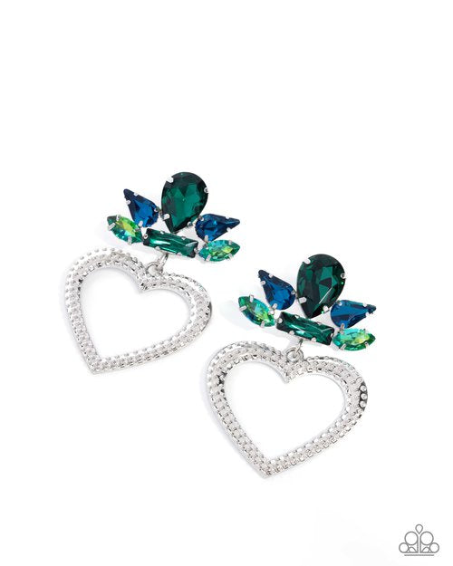 Pushing Perfection - Green - Multi - Earrings