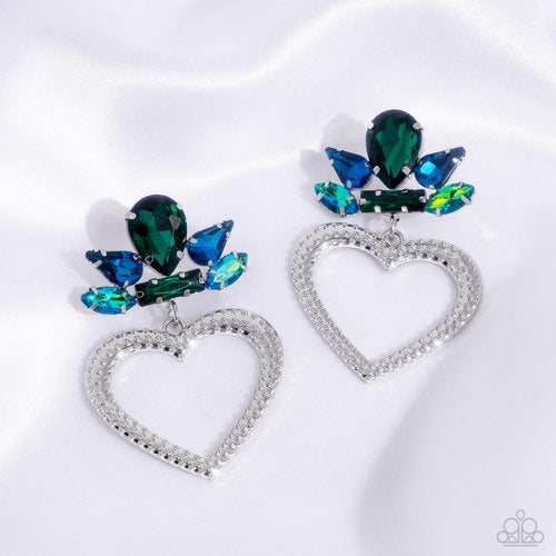 Pushing Perfection - Green - Multi - Earrings