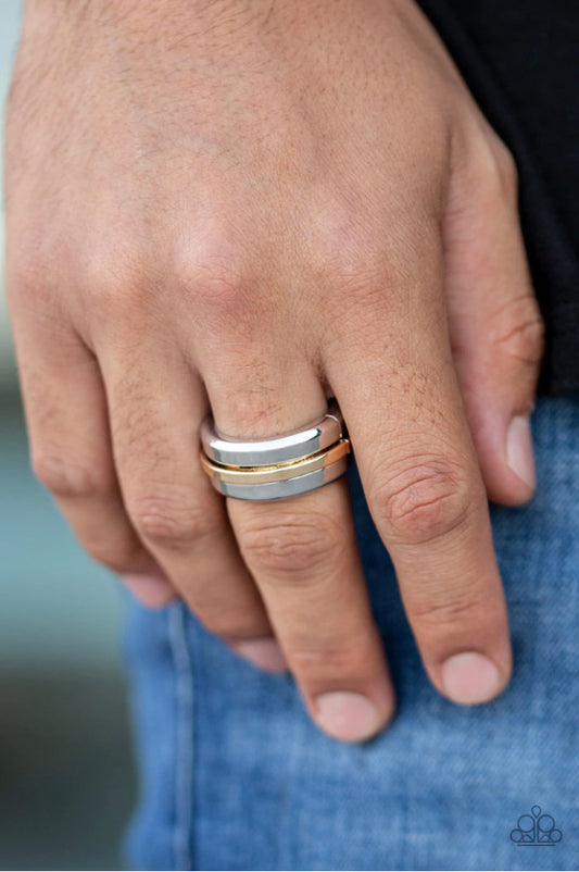 Paparazzi “ Battle Tank” Silver Ring